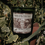 Secret Garden Candle surrounded by greenery