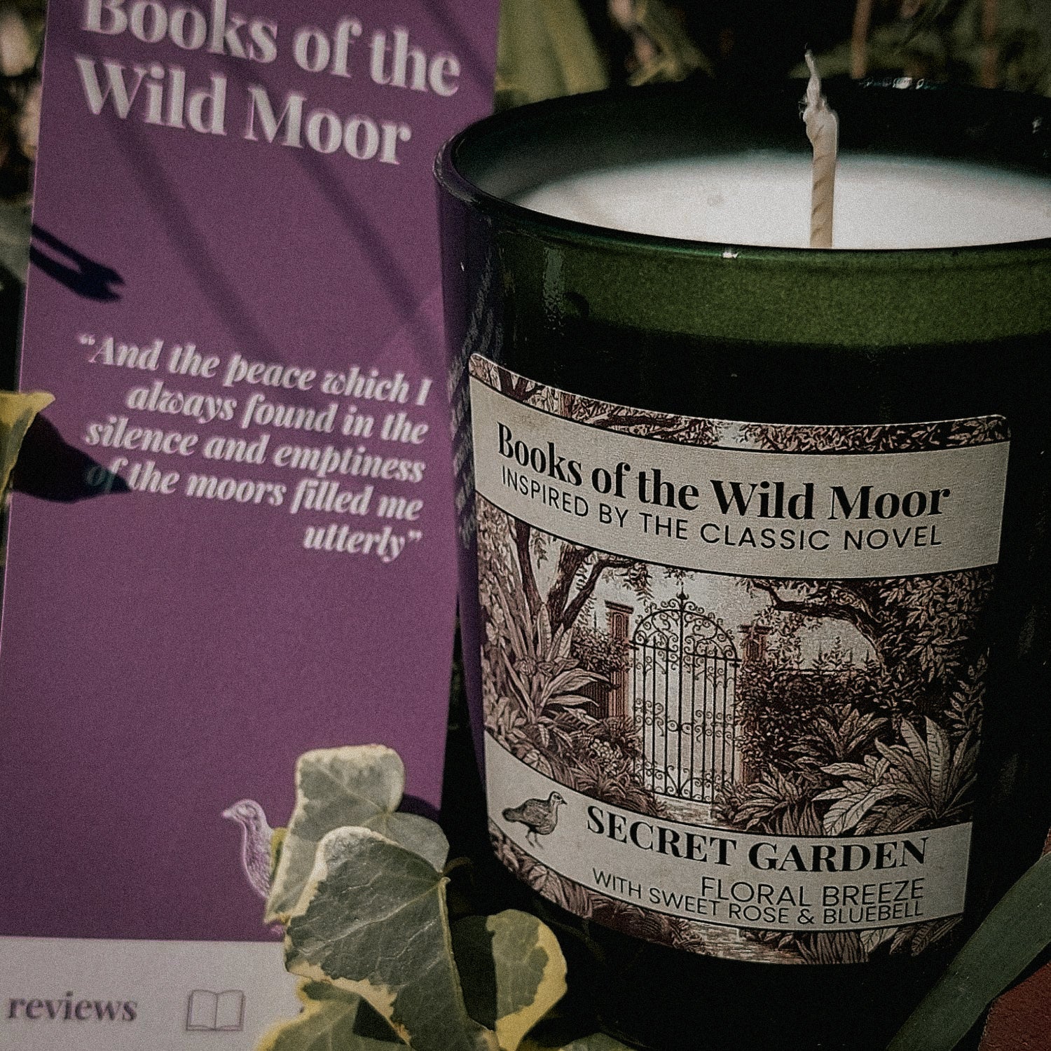 Secret Garden Candle with ivy